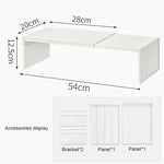 étagères modulaires blancs clips multifonctionnelles rangement cuisine vaisselle épices minimalistes