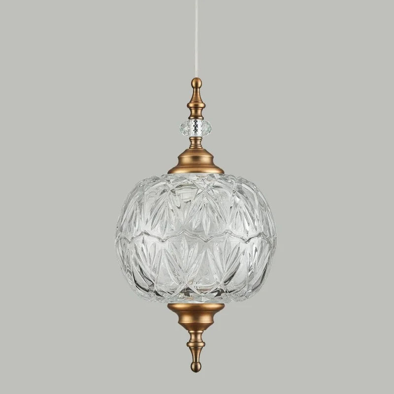 suspension lumineuse verre transparent gravé classique câble interrupteur 4000k 3000k 6000k chambre salle bain