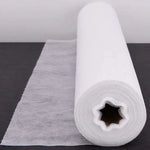 serviettes massage jetables blanches non tissées taille 53x70cm pack 50 rouleau moderne