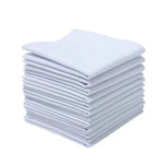 serviettes coton blanc 40x40cm classiques table restaurant mariage festives