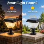 lampe solaire led ip65 étanche rgb automatisée moderne transparente motifs géométriques fixée