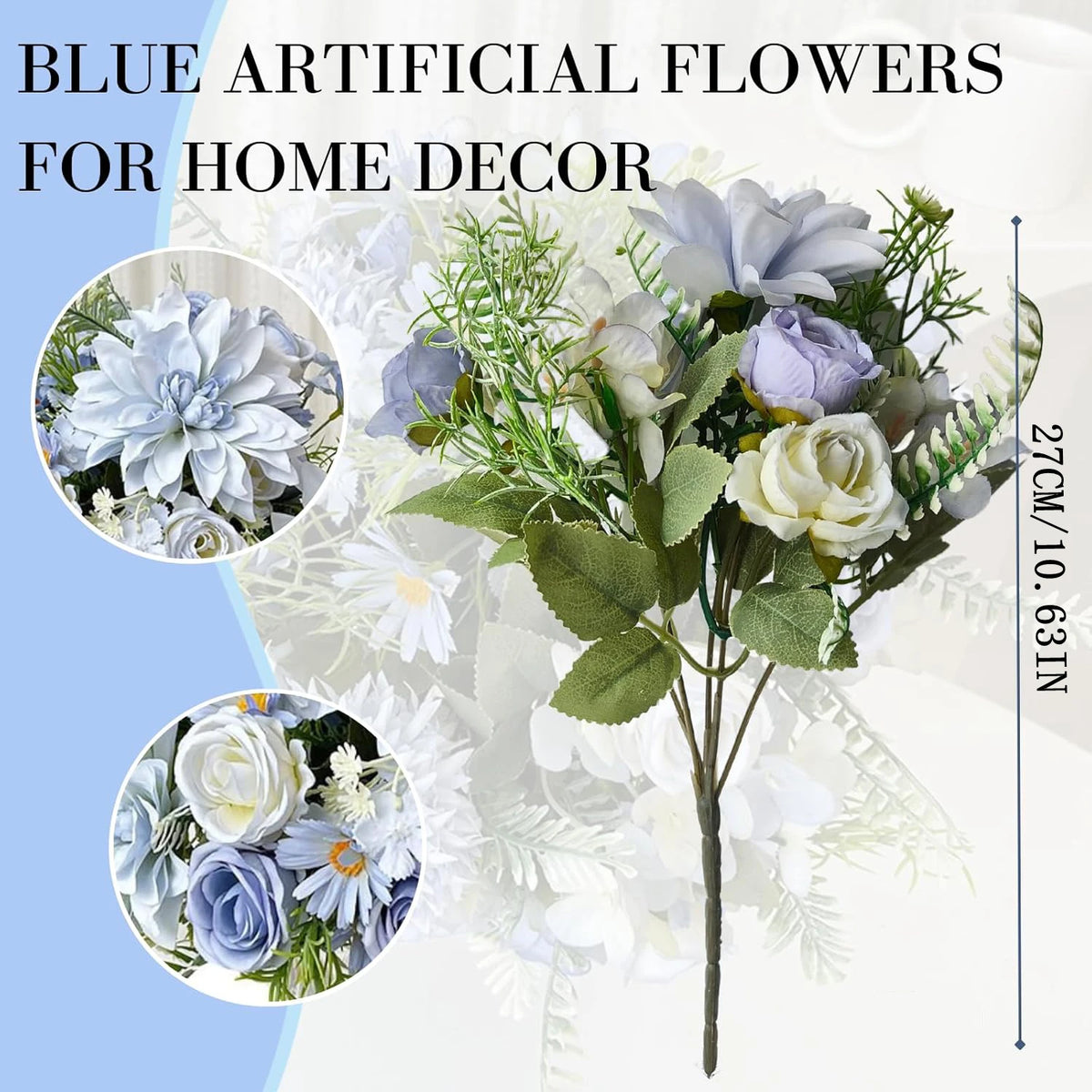 décoration mariage bouquet fleurs artificielles roses dahlias hortensias intérieur romantique champêtre
