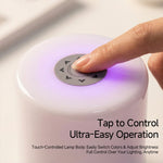 lampe table blanc moderne rechargeable interrupteur tactile led opalescente ab abs certifiée cem fcc