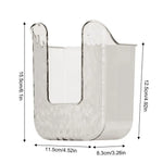 porte serviettes porte guêtres transparent moderne pratique adhésif cuisine salle bains