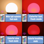 ampoules led rgb blanc multicolore transparentes modernes télécommande e27 e14 gu10