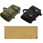 tapis pliable militaire vert olive noir toile texturée imperméable antidérapant camp sangles poignée tactique
