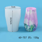 moules silicone vase décoratif texturé moderne opaques variés couleurs bleu vert blanc