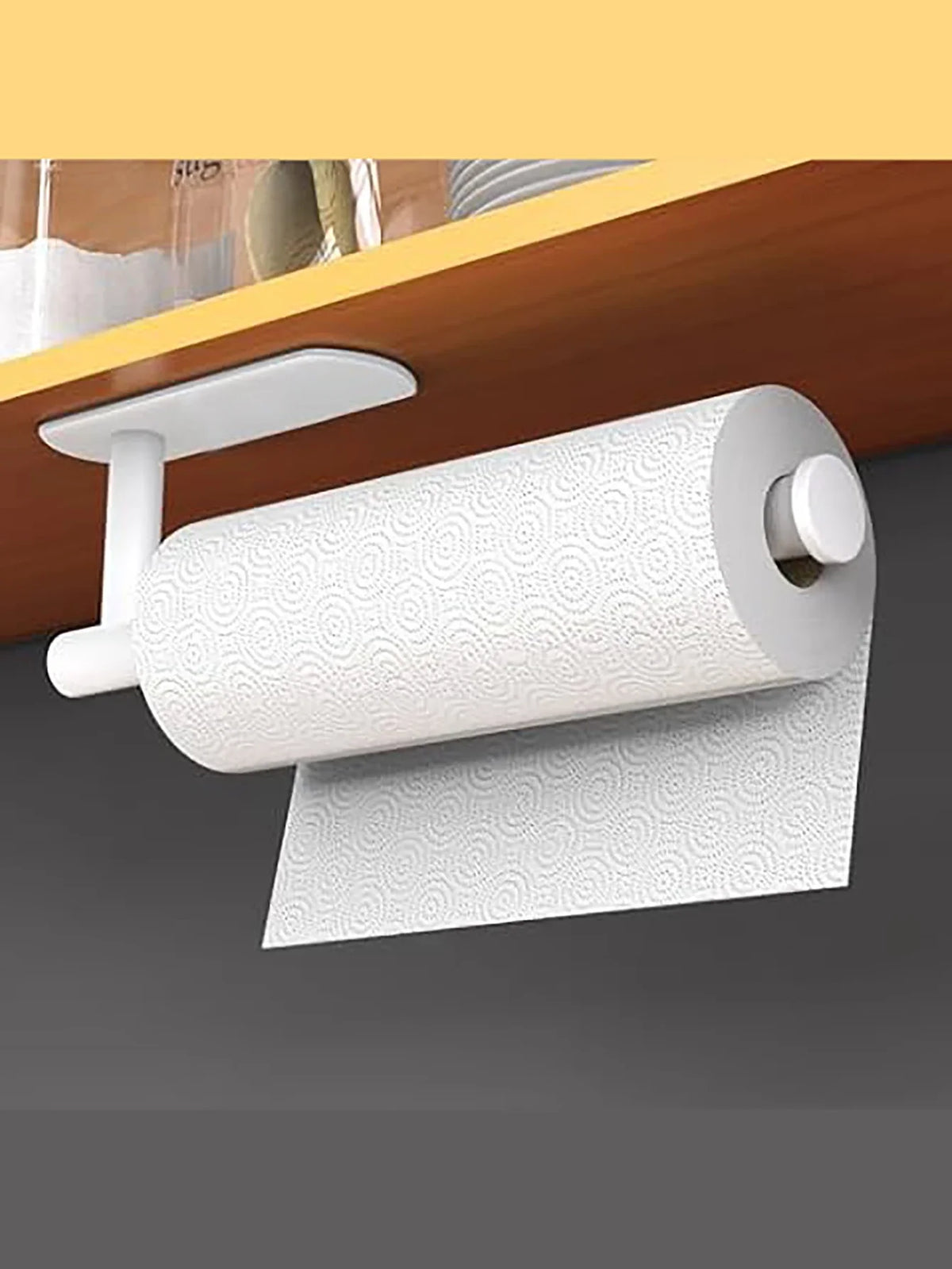 porte serviettes adhésifs modernes noirs opaques salle bains accessoires cuisine papier essuie mains rangement