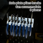 organiseur outils mural blanc noir rouge industriel panneau troué pince tournevis fixations