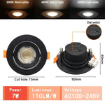 Spot LED blanc moderne 10W 14W 17W 20W 24W 6W câble adaptateur