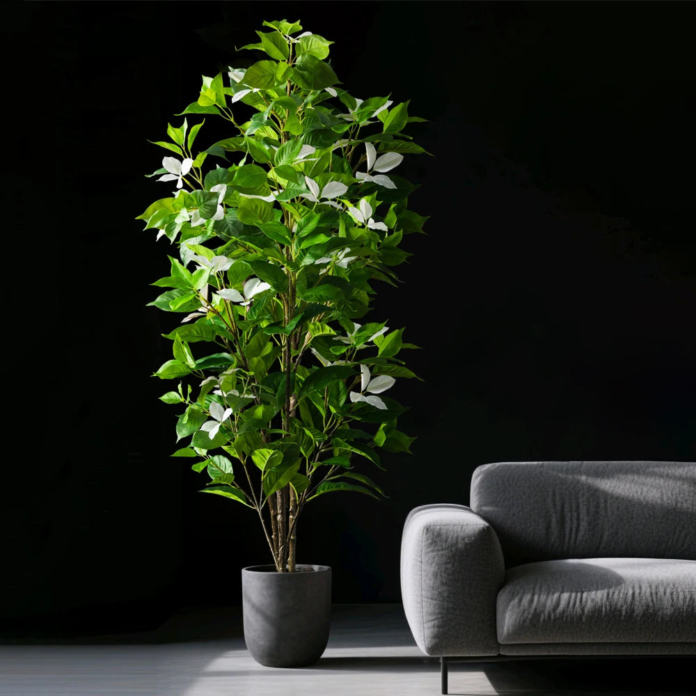 plantes artificielles arbres vertes rose blanches modernes extérieures intérieures