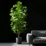 plante artificielle arbre ficus vert rose blanc moderne extérieur decoration maison jardin