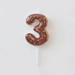 bougies numériques anniversaire formes chiffres couleurs glacées décoratives thème fêtes opaques