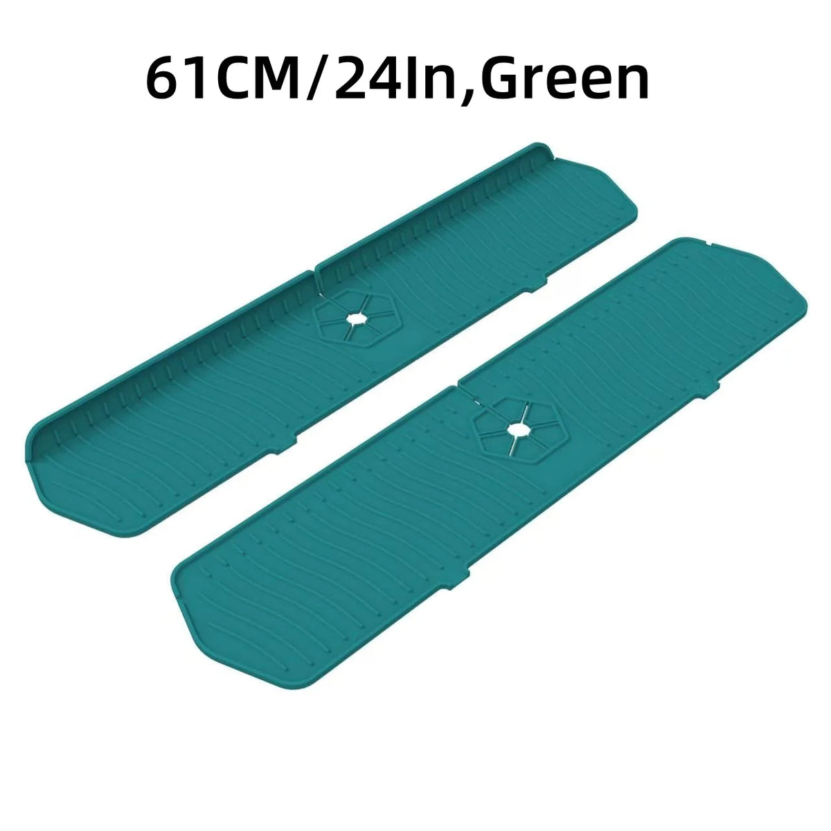 tapis cuisine pliable silicone noir rayures ondulées moderne respectueux environnement