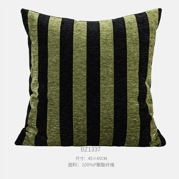 housse coussin motif léopard noir vert olive moderne décoration intérieure polyester carré sofa chaise