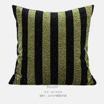 housse coussin motif léopard noir vert olive moderne décoration intérieure polyester carré sofa chaise