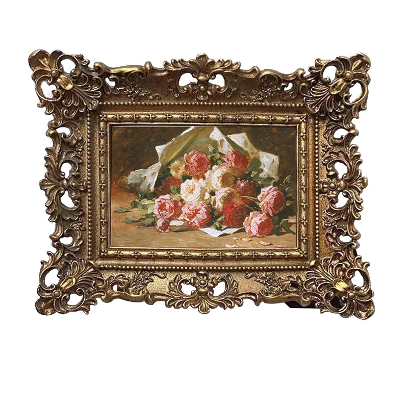 cadres photo relief résine ancien européen rétro shabby chic décor mural tableaux vintage ornements