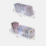 boîte rangement transparente maquillage papeterie compartiments modernes utilitaires minimalistes