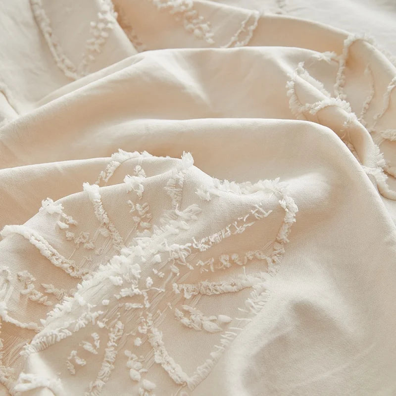 Ensemble housse de couette kaki avec taies d'oreiller