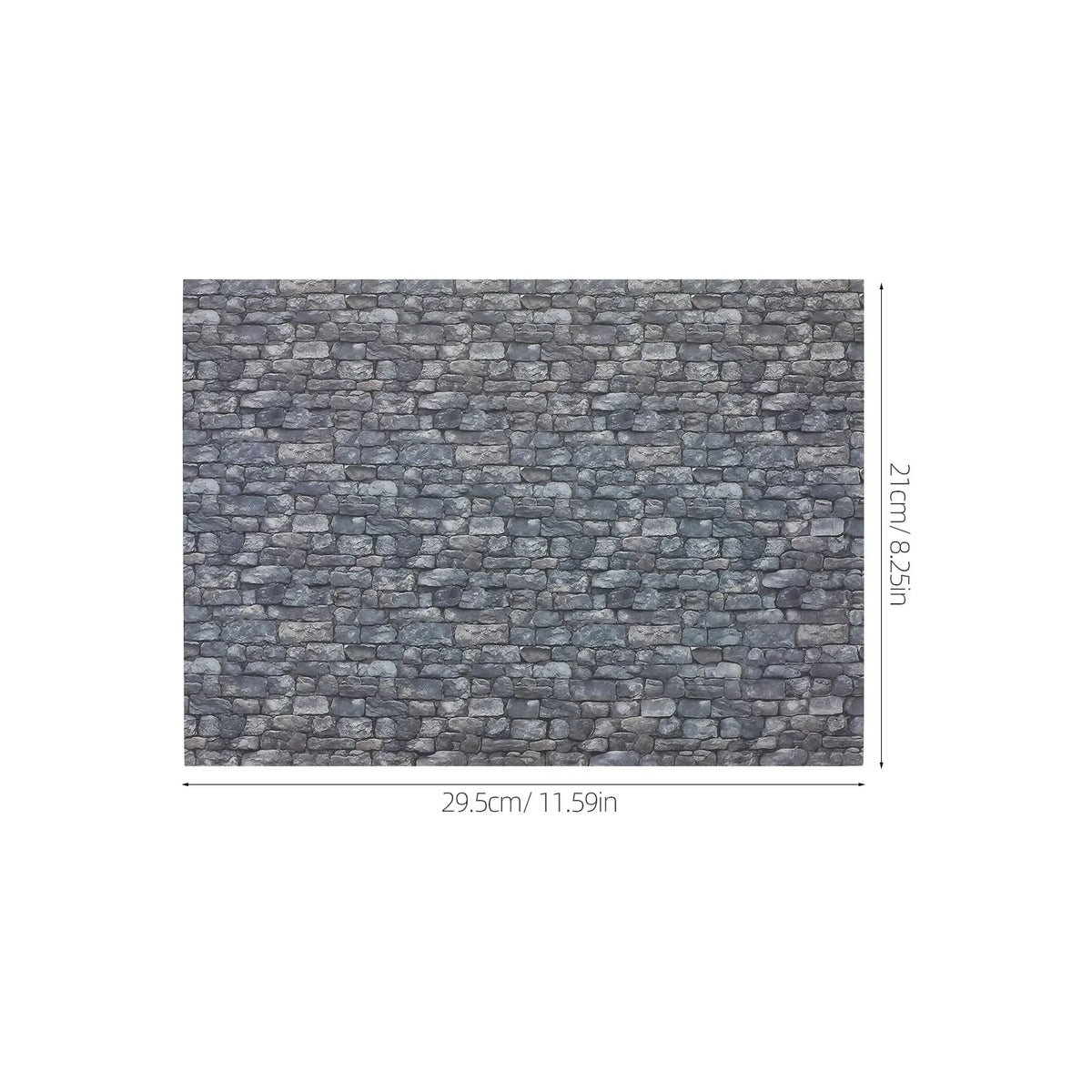 papier peint adhésif pierre texture classique gris noir décoration intérieure miniature mur sol autoadhésif