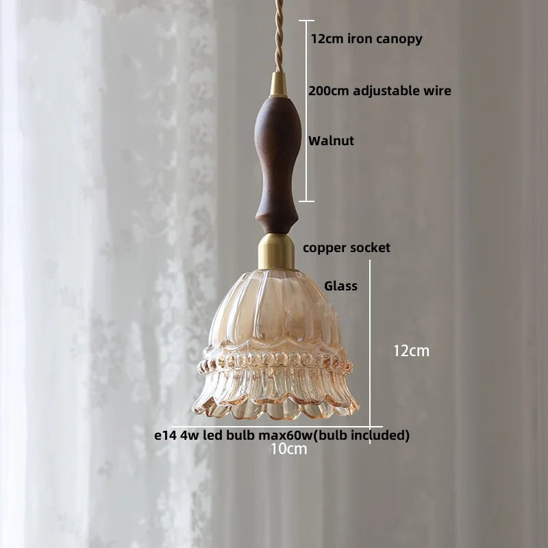 lampe suspendue moderne marron vert noir motif géométrique ampoule led e14 4w cable ajustable