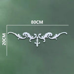 corniche d'angle ornements floraux blanc classique adhésif décoration muraleintage fixations plastique