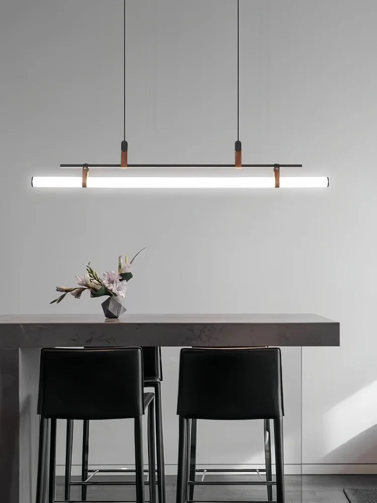 lampe suspendue moderne minimaliste noir cuivre blanc métal lisse 120cm 150cm 80cm