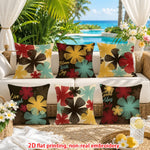 housses coussin motif floral moderne textes good vibes live laugh love pièces polyester machine