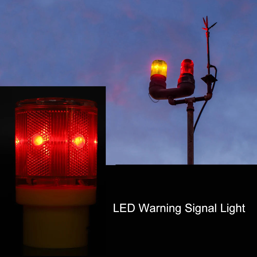 lampe signalisation led rouge jaune transparente ip65 moderne vis fixation