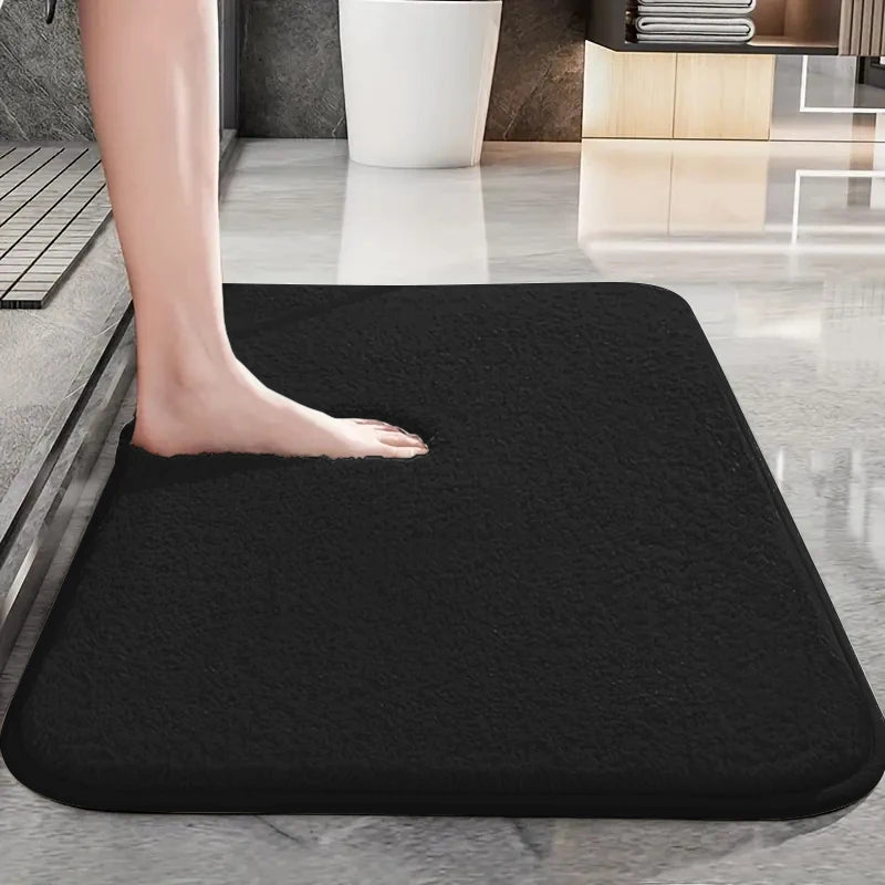 tapis bain gris texture douce motifs floraux moderne 40x60cm 50x80cm 60x90cm