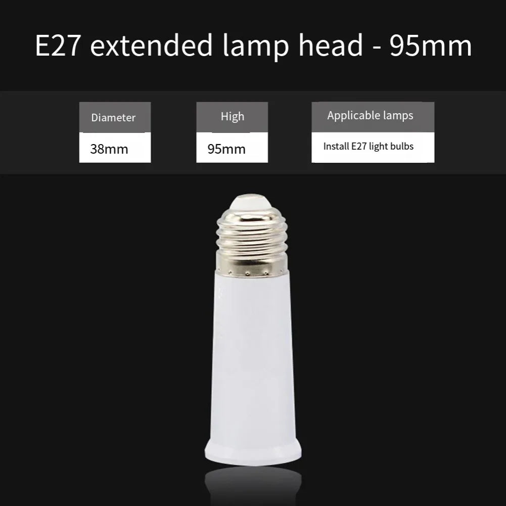 adaptateur éclairage plafonnier e27 led blanc moderne extension socket électrique