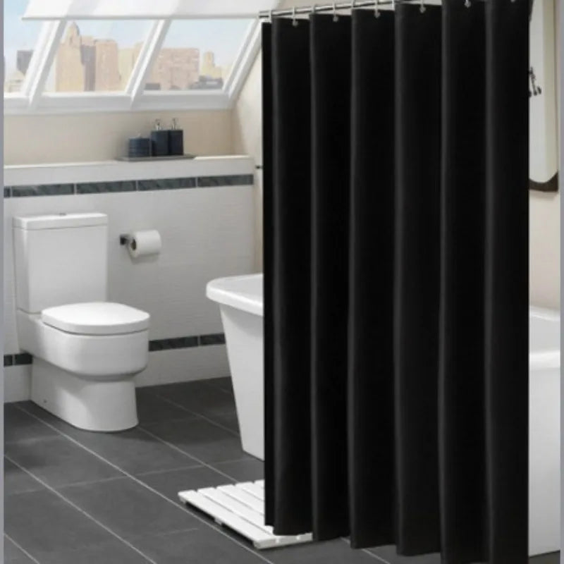 rideau douche semi transparent moderne rose orange bleu blanc vert plissé 180x180cm anneaux suspension