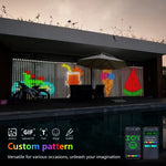 guirlandes led multicolores pixel art synchronisation musicale télécommande application mobile personnalisable moderne festive