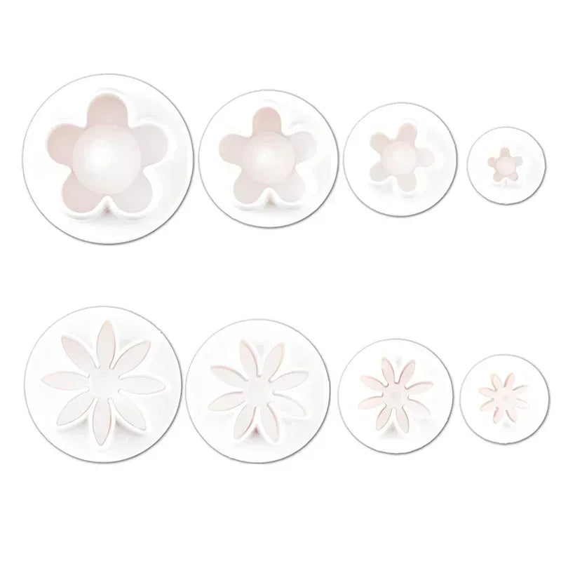 décoration pâtisserie fleurs motifs pétales lisses mignon lilas rose orange jaune blancOpaque