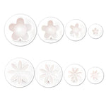 décoration pâtisserie fleurs motifs pétales lisses mignon lilas rose orange jaune blancOpaque