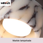 lampe marbre moderne blanc noir beige éclairage led opacité facile éclairage quotidien
