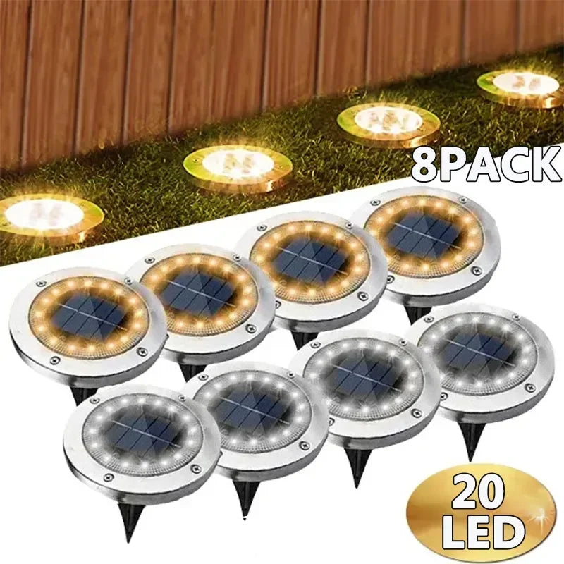 lumière solaire extérieure decoration jardin led moderne argenté noir blanc bleu orange rond