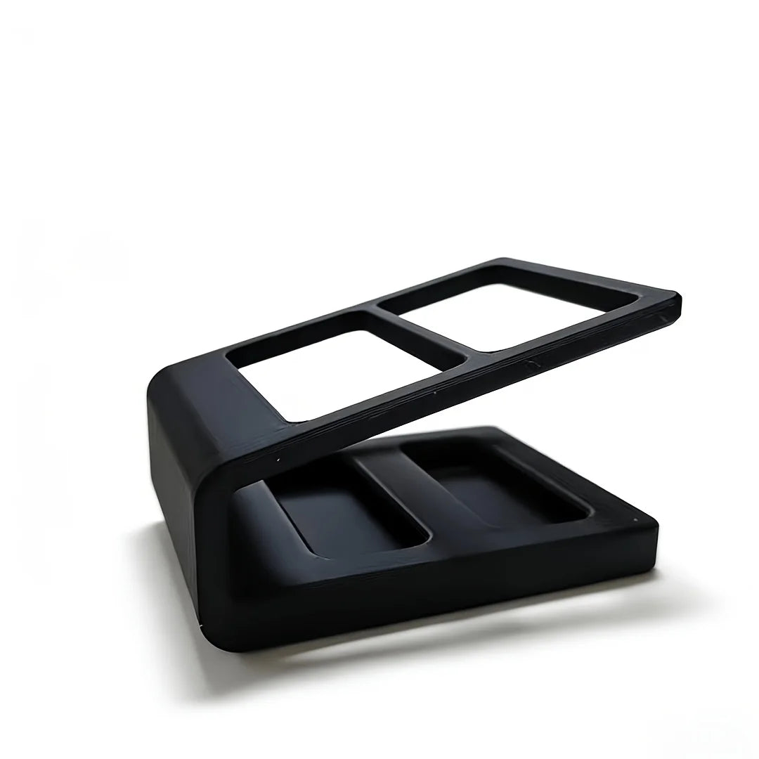support télécommandes noir moderne rangement respectueux environnement sans fixation tracas organiser téléviseur climatiseur dvd