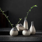 vases céramique gris moderne minimaliste décoration intérieure salon table haute température