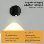 lampe murale led rechargeable aimant magnétique tactile beige noir moderne minimaliste