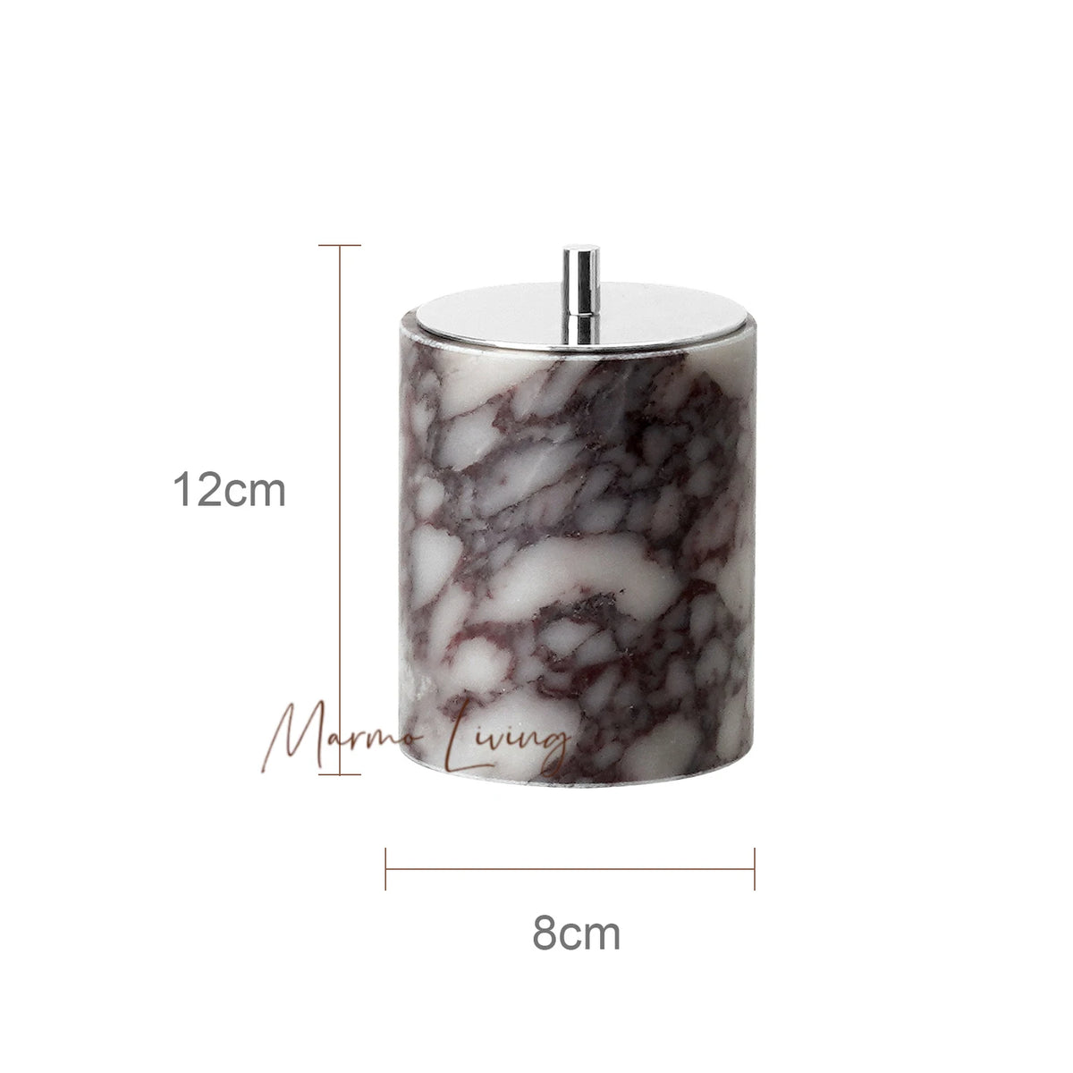 ensemble salle bain marbre violet blanc élégant distributeur savon diffuseur huiles essentielles porte gobelet