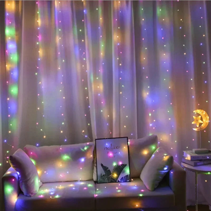 guirlande lumineuse étoiles blanc chaud moderne télécommande alimentation USB imperméable IP65