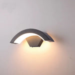 applique murale led capteur mouvement aluminium exterieur résistante intempéries éclairage véranda jardin contemporain gris