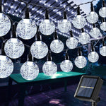 guirlande solaire lumineuse translucides modes éclairage moderne clips autoinstallation led