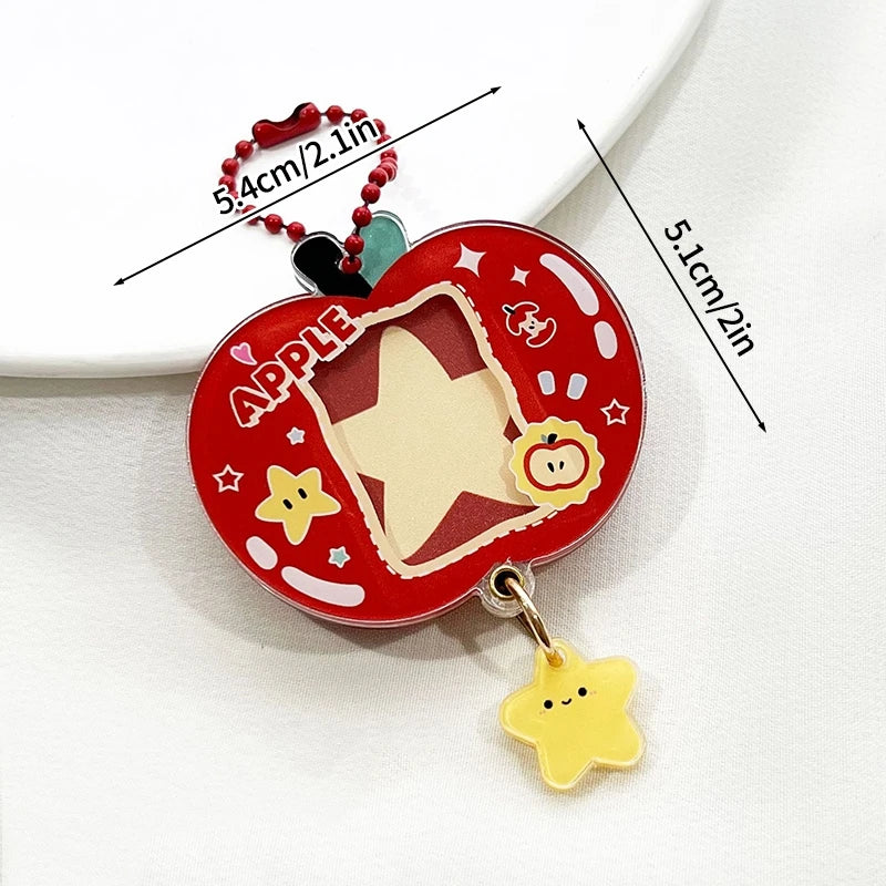 porte clés photo acrylique moderne visage animaux couleurs variées idole kpop collection