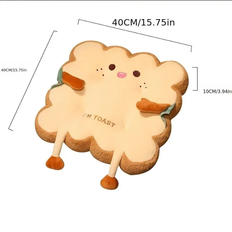 coussin mignon cartoon blanc beige orange doux chaise canapé moderne