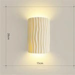 lampe murale moderne led texturée blanc vert orange gris chambre salon étude entree