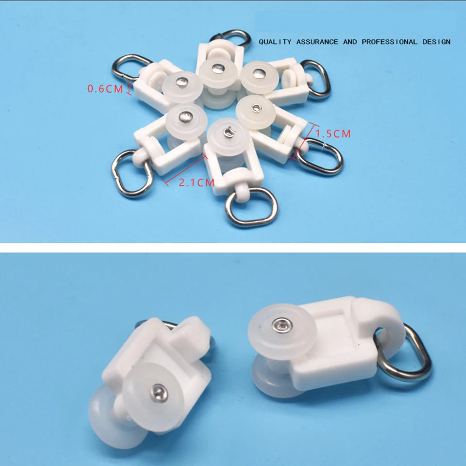 rideaux poulies rails accessoires motorisation blanc lisse moderne minimaliste fixations