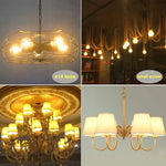 ampoules led filament doré transparentes vintage e14 6w 2700k opalescent 3500k 80000h