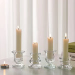 support bougie transparent gravé décoration maison classique bougies decoration intérieur cadeau mariage idéal